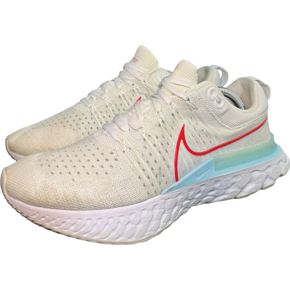 Nike React Infinity‎ Run Flyknit 2 – Men's US 11.5 | White/Glacier Ice/Chile Red